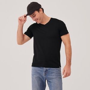 Pact Men’s SoftSpun V-neck Tee Organic Cotton